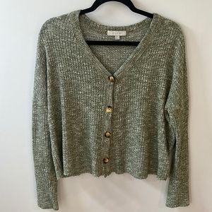 Anthropologie Eri + Ali Waffle Knit Top Size XS